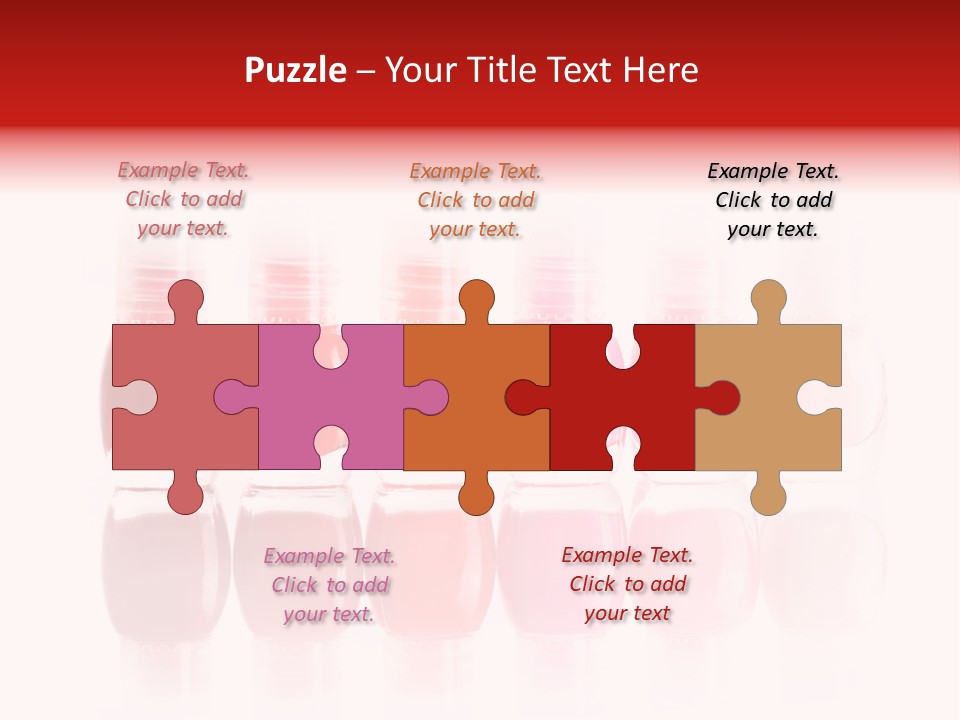 Bottle Group Reflection PowerPoint Template