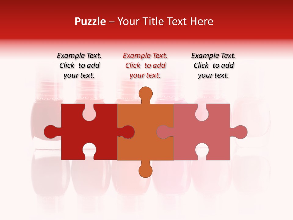 Bottle Group Reflection PowerPoint Template