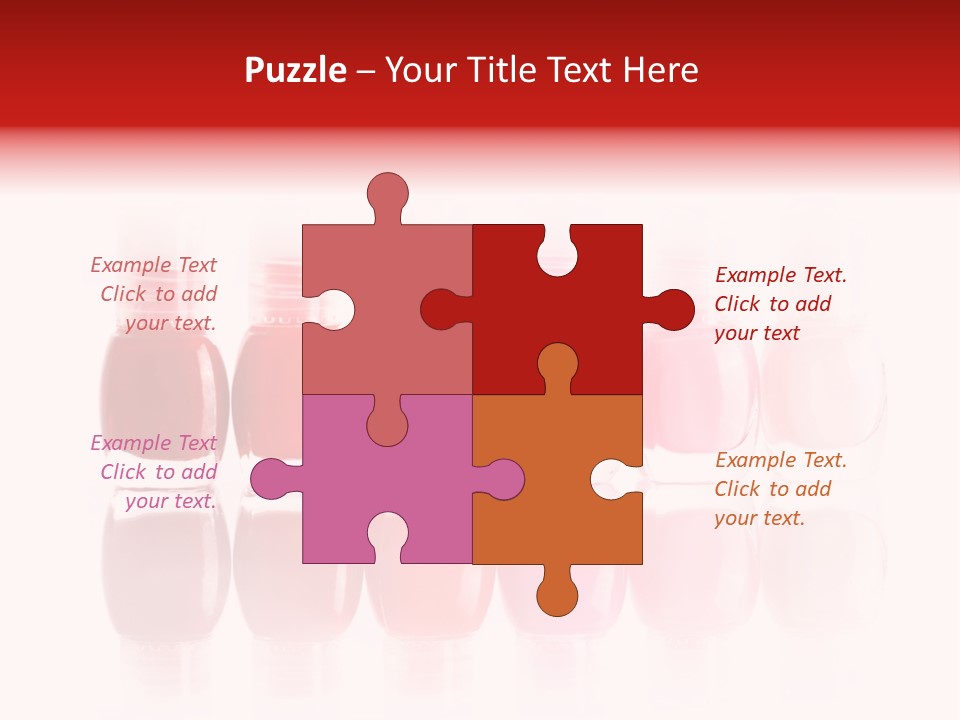 Bottle Group Reflection PowerPoint Template