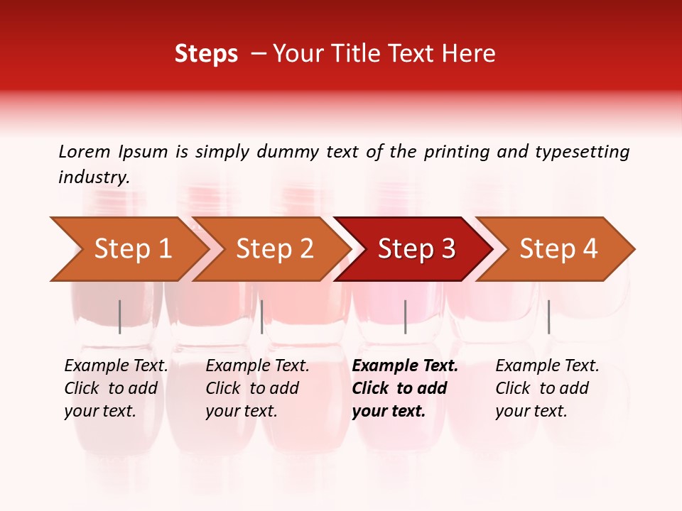 Bottle Group Reflection PowerPoint Template