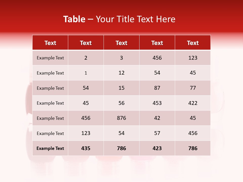 Bottle Group Reflection PowerPoint Template