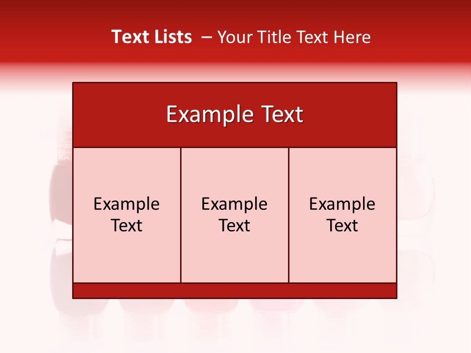 Bottle Group Reflection PowerPoint Template