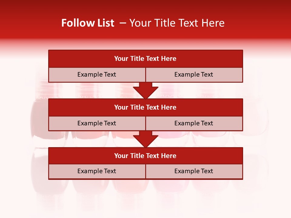Bottle Group Reflection PowerPoint Template