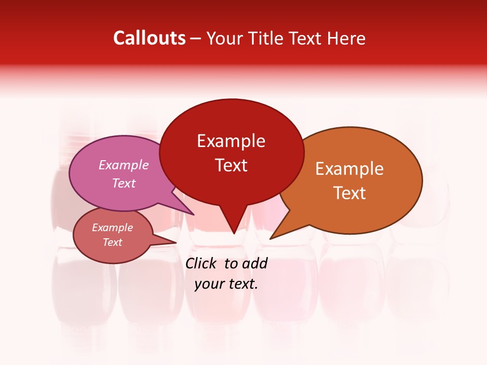 Bottle Group Reflection PowerPoint Template