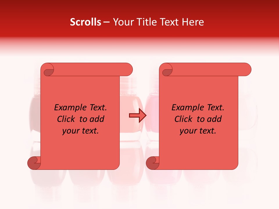 Bottle Group Reflection PowerPoint Template