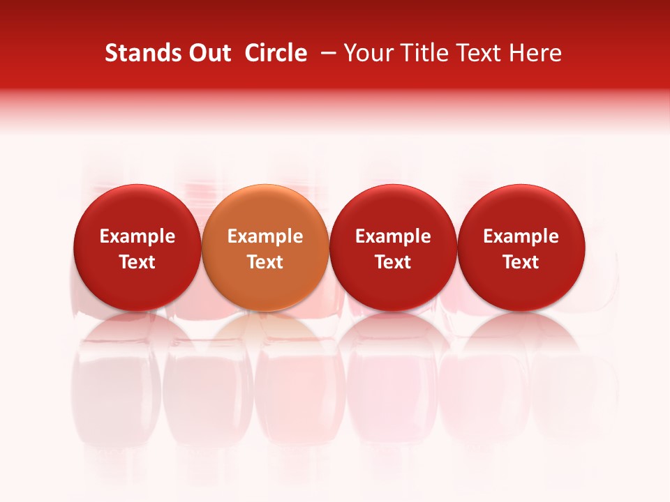 Bottle Group Reflection PowerPoint Template