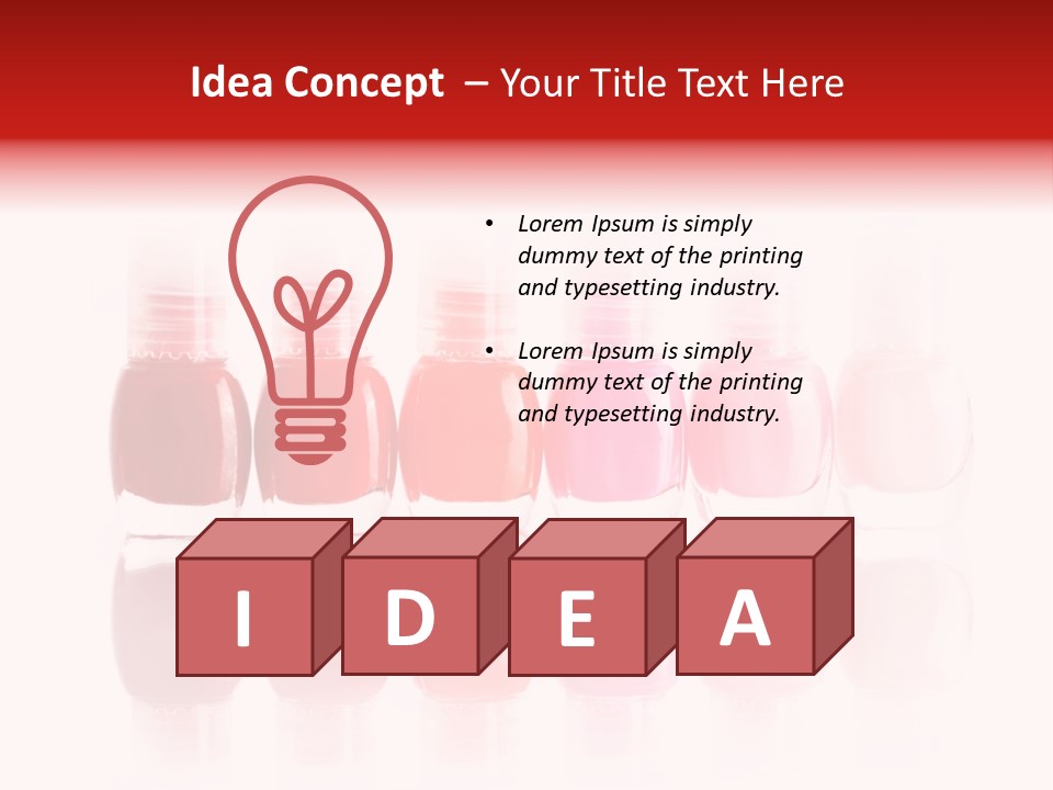 Bottle Group Reflection PowerPoint Template