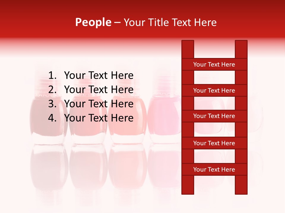 Bottle Group Reflection PowerPoint Template