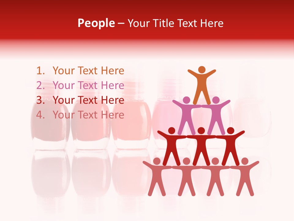 Bottle Group Reflection PowerPoint Template