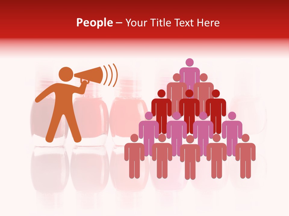 Bottle Group Reflection PowerPoint Template