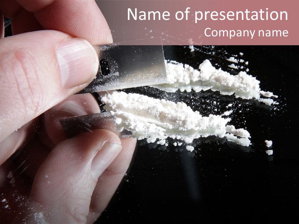 Razor Abuse Drug PowerPoint Template