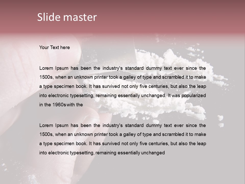 Razor Abuse Drug PowerPoint Template