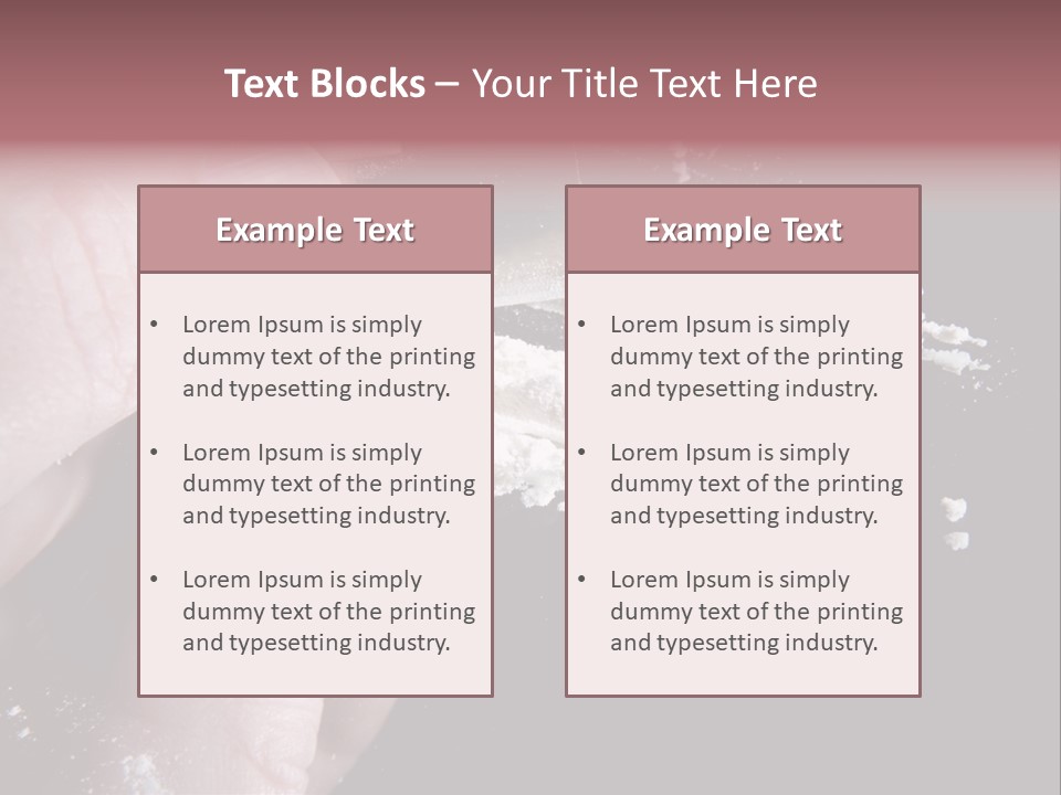 Razor Abuse Drug PowerPoint Template
