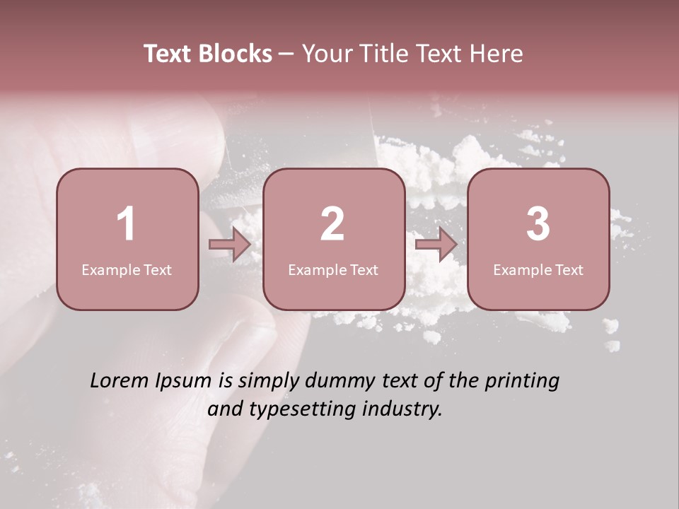 Razor Abuse Drug PowerPoint Template