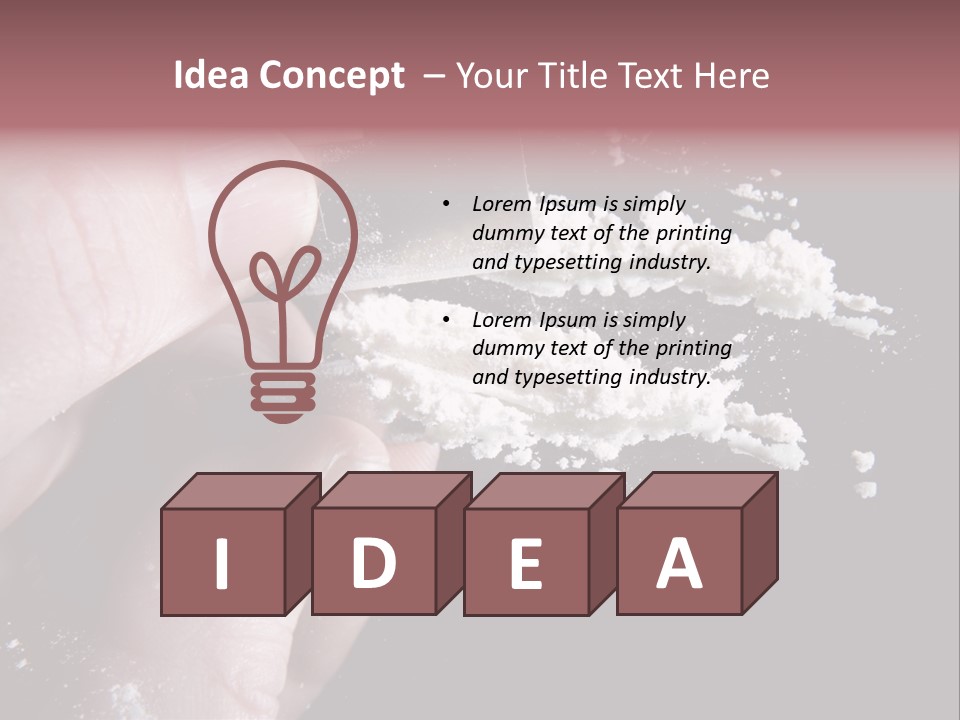 Razor Abuse Drug PowerPoint Template