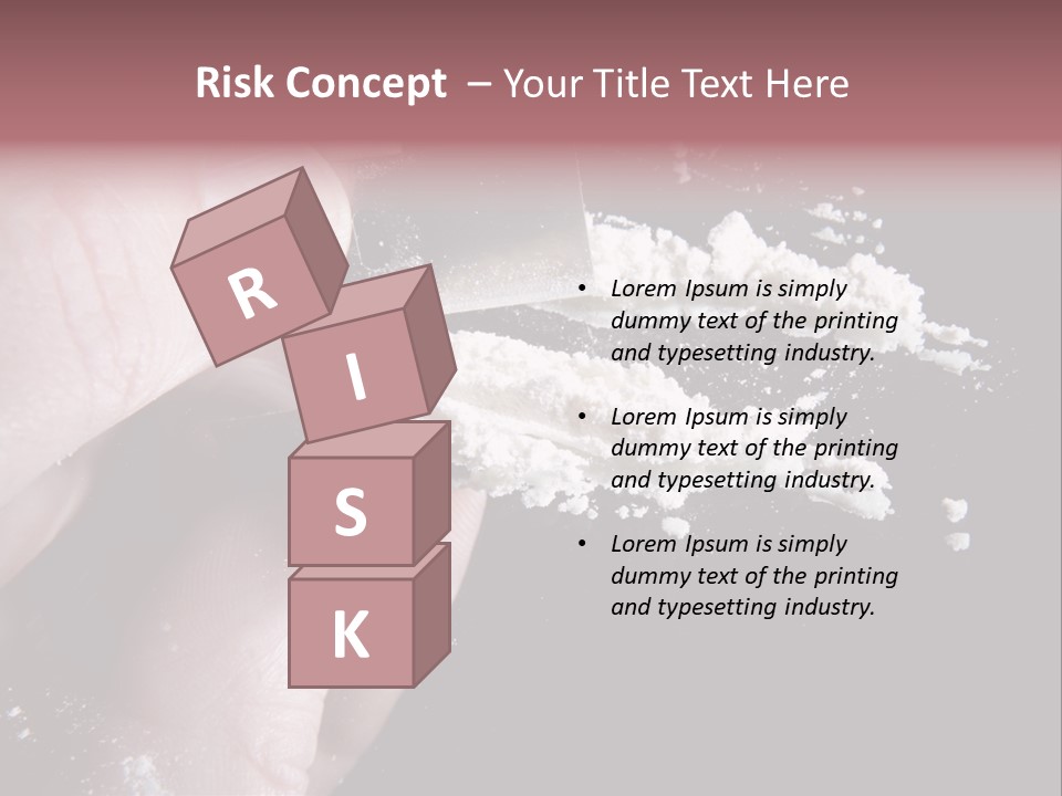 Razor Abuse Drug PowerPoint Template