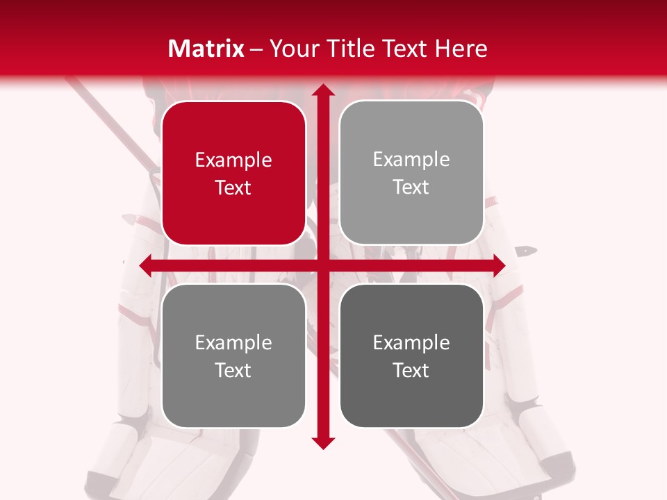 Goalie Puck Background PowerPoint Template