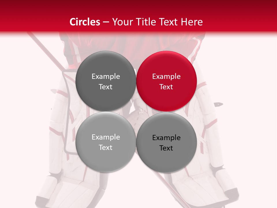 Goalie Puck Background PowerPoint Template