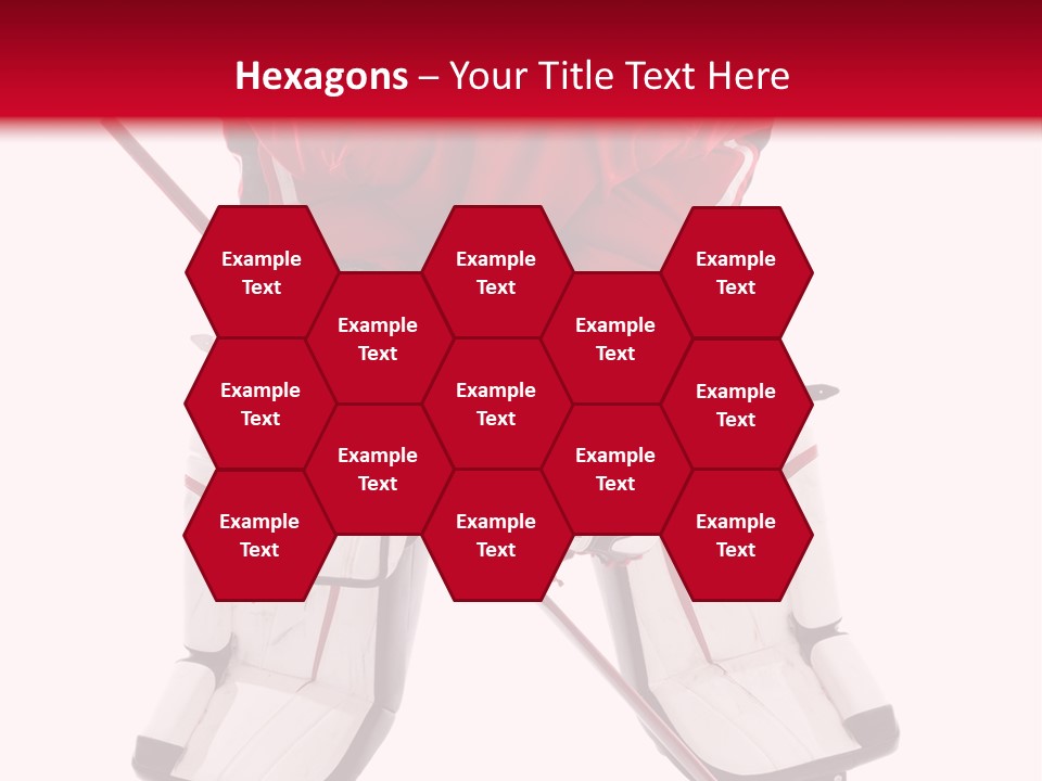 Goalie Puck Background PowerPoint Template