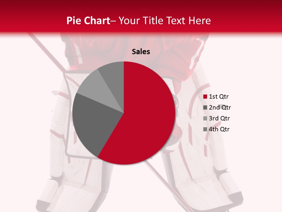 Goalie Puck Background PowerPoint Template