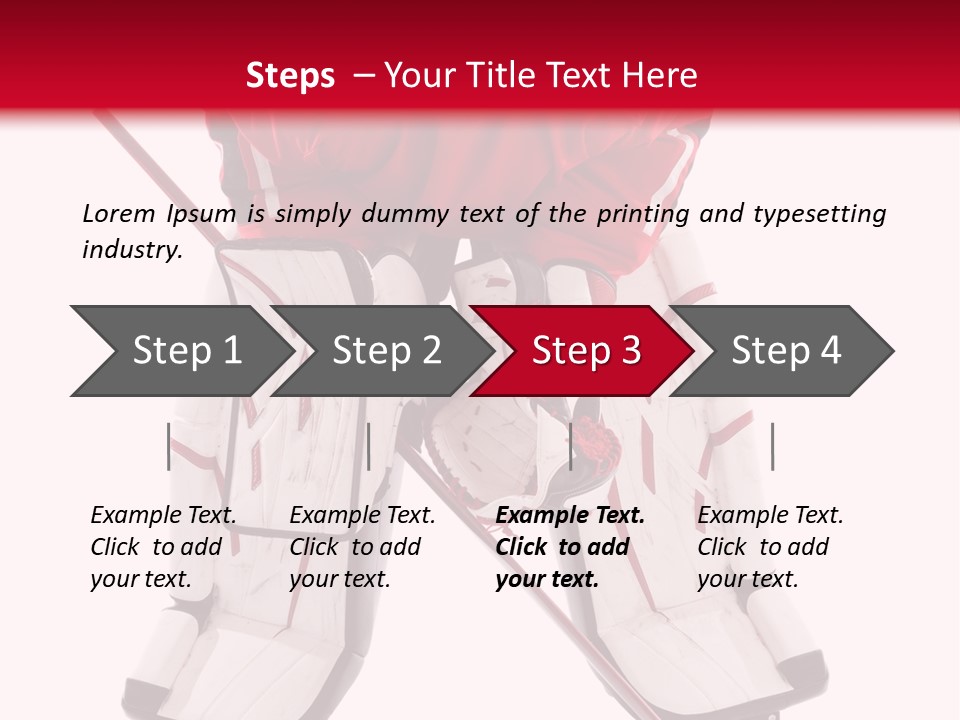 Goalie Puck Background PowerPoint Template
