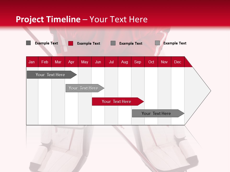 Goalie Puck Background PowerPoint Template