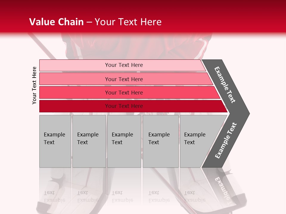 Goalie Puck Background PowerPoint Template