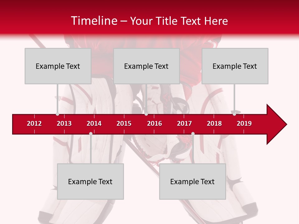 Goalie Puck Background PowerPoint Template