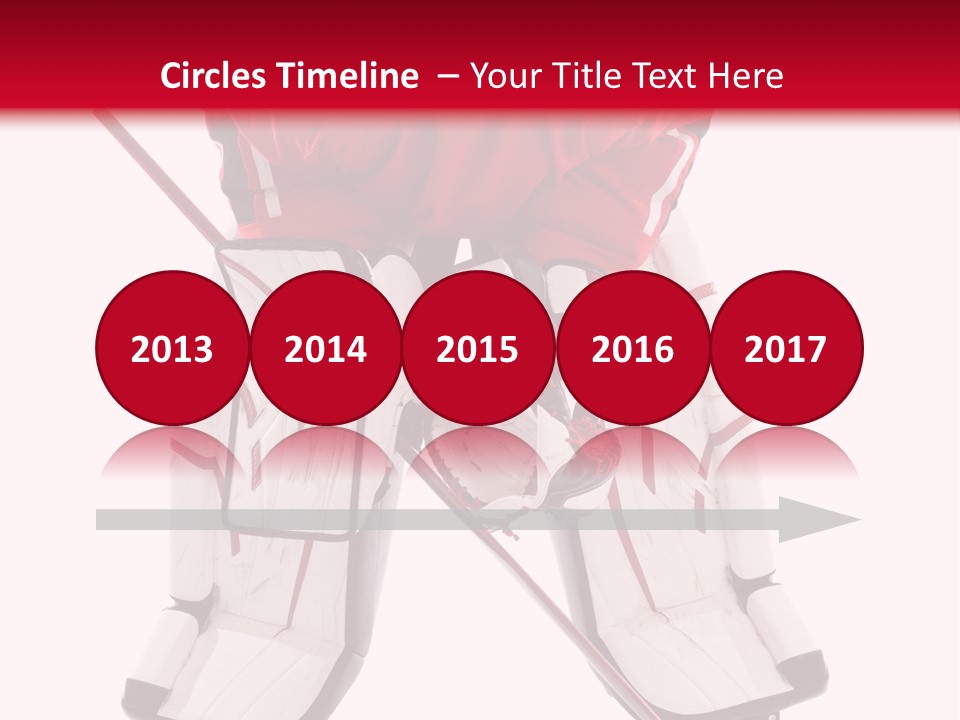 Goalie Puck Background PowerPoint Template