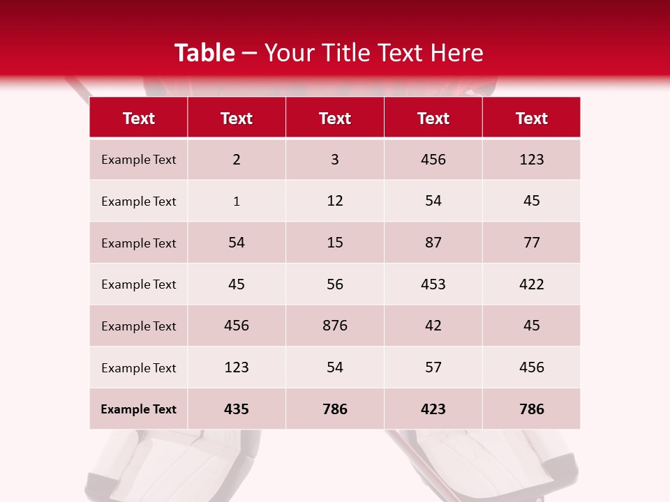 Goalie Puck Background PowerPoint Template