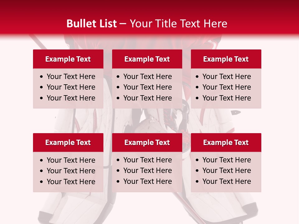 Goalie Puck Background PowerPoint Template