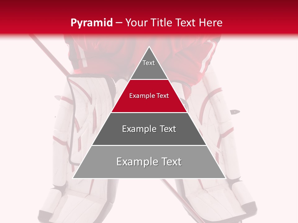 Goalie Puck Background PowerPoint Template