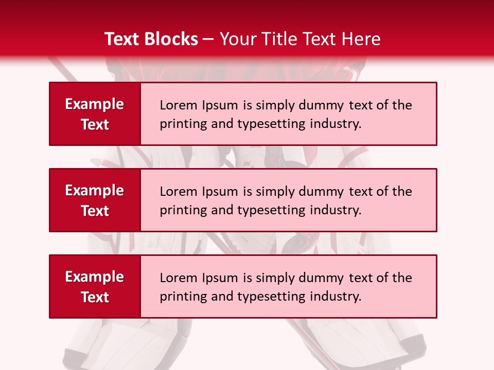 Goalie Puck Background PowerPoint Template