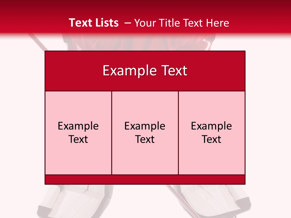 Goalie Puck Background PowerPoint Template