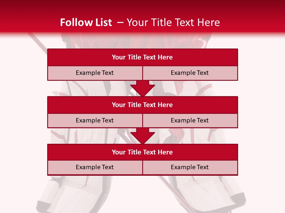 Goalie Puck Background PowerPoint Template