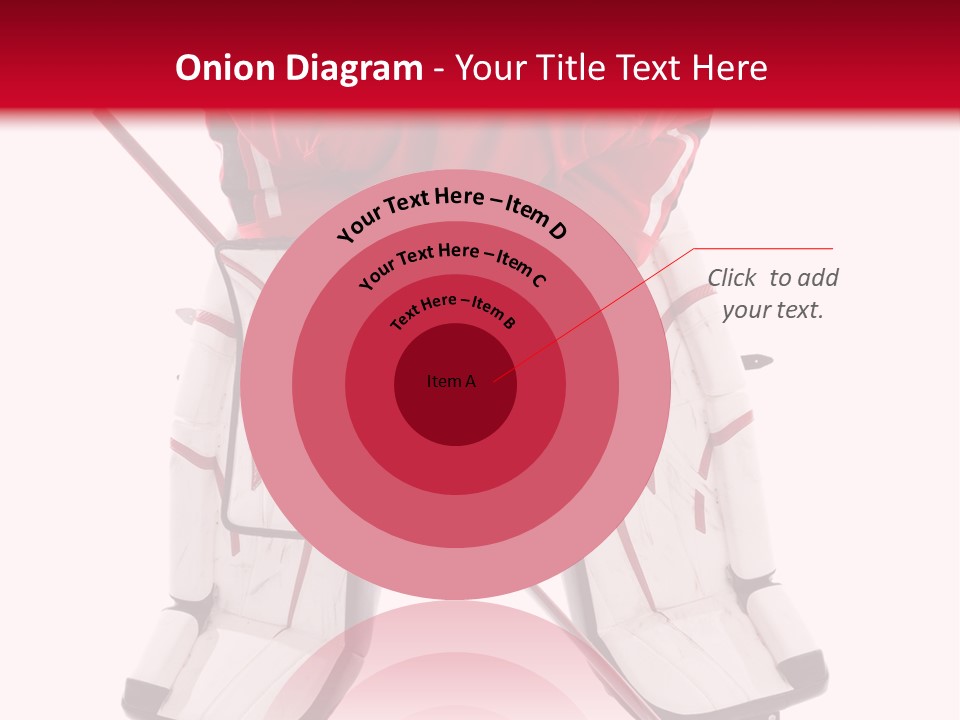 Goalie Puck Background PowerPoint Template