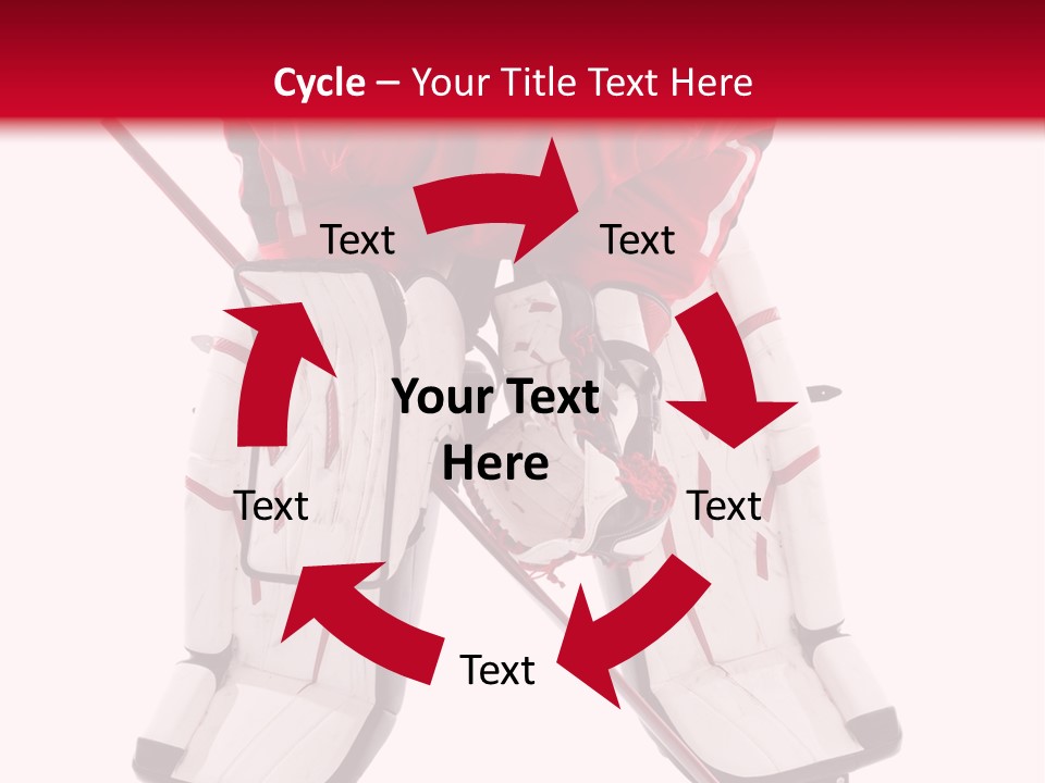 Goalie Puck Background PowerPoint Template