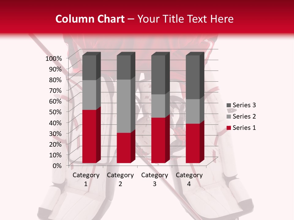Goalie Puck Background PowerPoint Template
