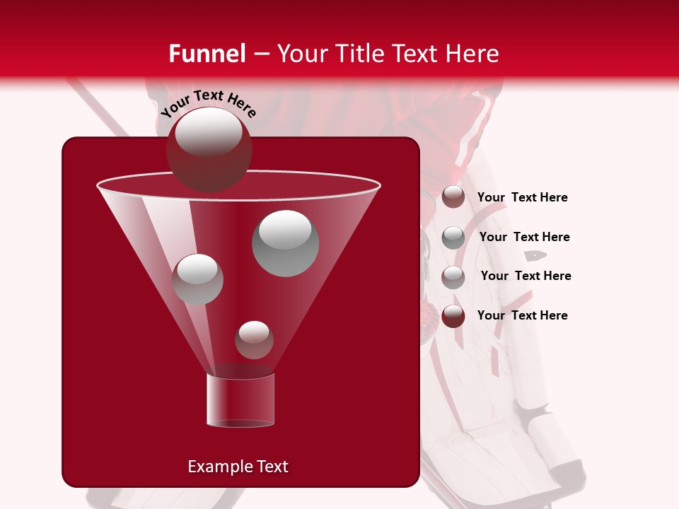 Goalie Puck Background PowerPoint Template