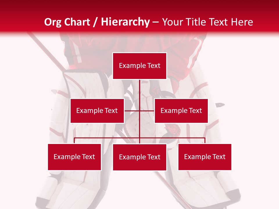 Goalie Puck Background PowerPoint Template