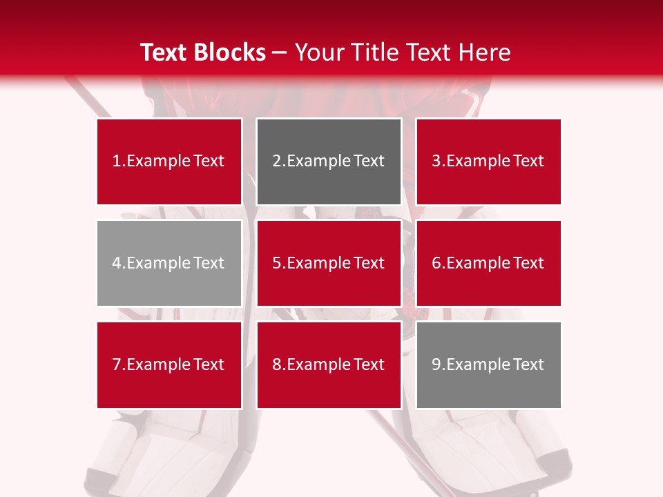 Goalie Puck Background PowerPoint Template