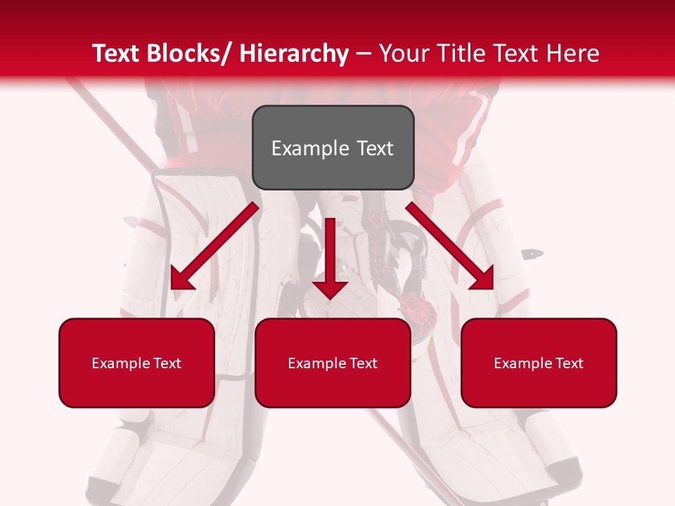 Goalie Puck Background PowerPoint Template