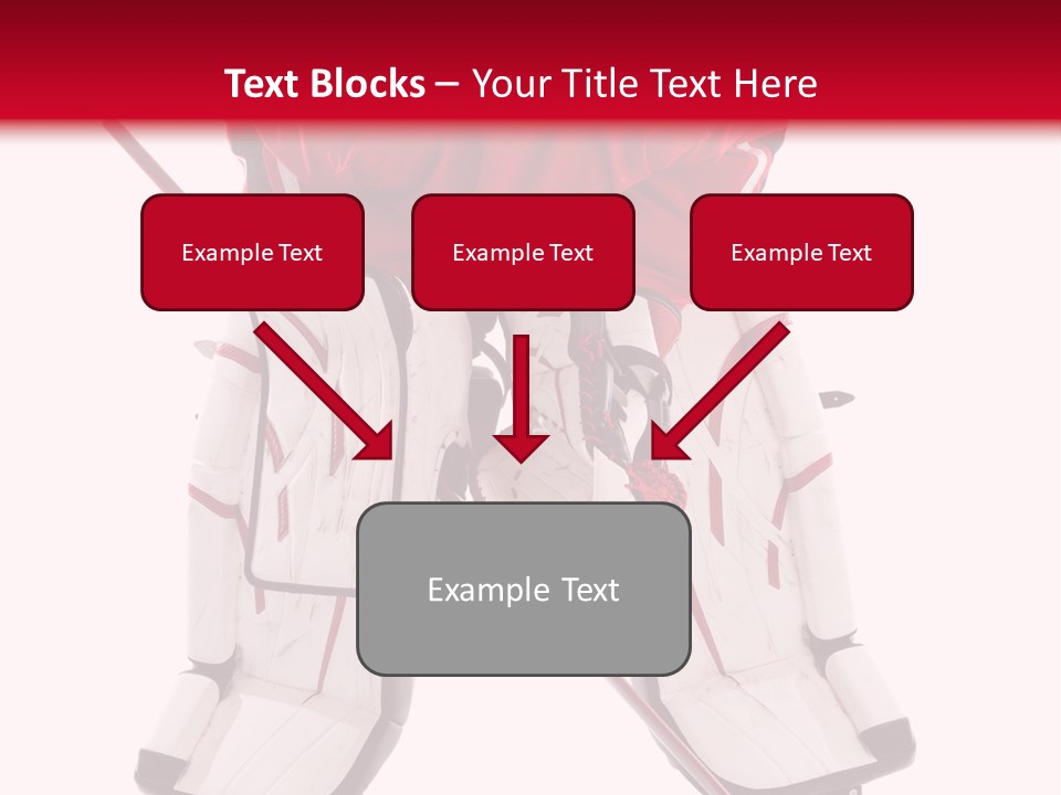 Goalie Puck Background PowerPoint Template