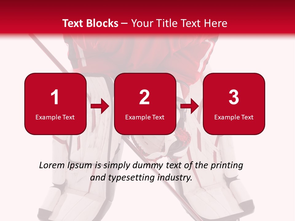 Goalie Puck Background PowerPoint Template
