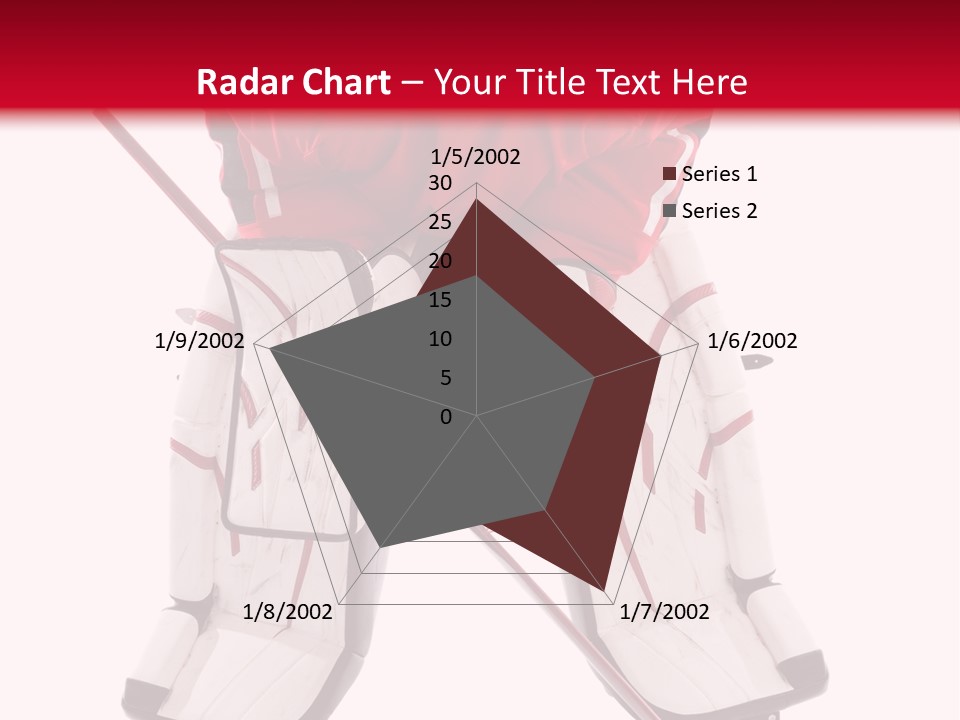 Goalie Puck Background PowerPoint Template