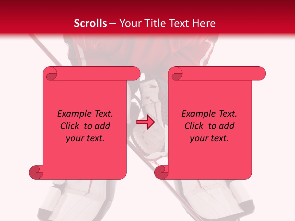 Goalie Puck Background PowerPoint Template