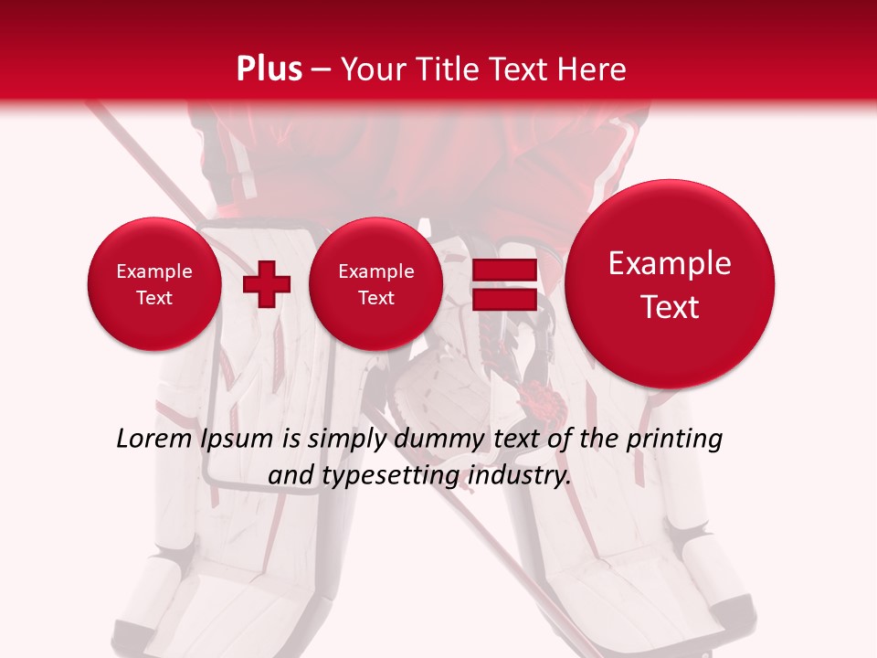 Goalie Puck Background PowerPoint Template