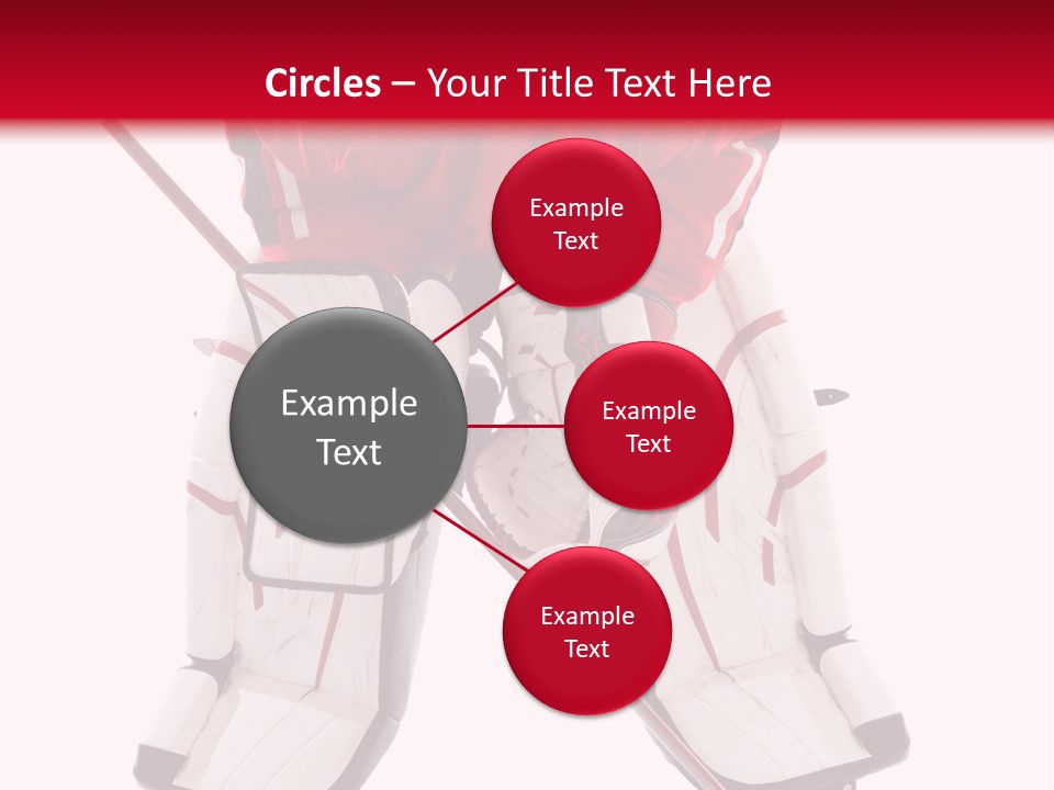 Goalie Puck Background PowerPoint Template