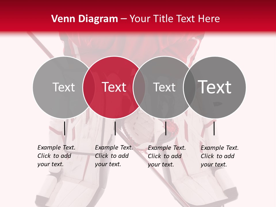 Goalie Puck Background PowerPoint Template