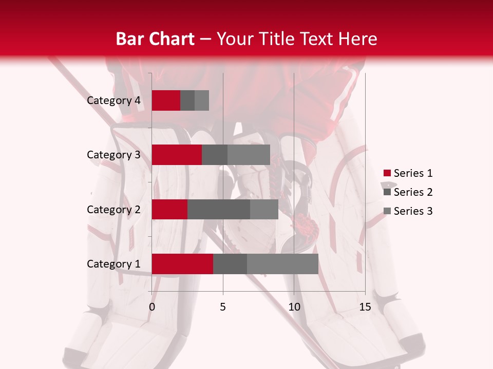 Goalie Puck Background PowerPoint Template